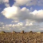 Steinansammlung an einem Strand in der Nähe von Kilarney