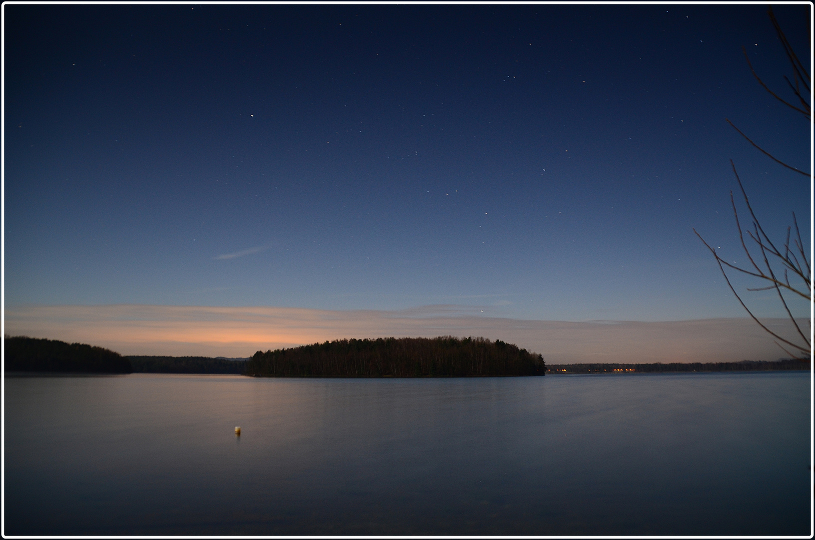 Steinberger See bei Nacht