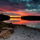 Steinberger See Sonnenuntergang