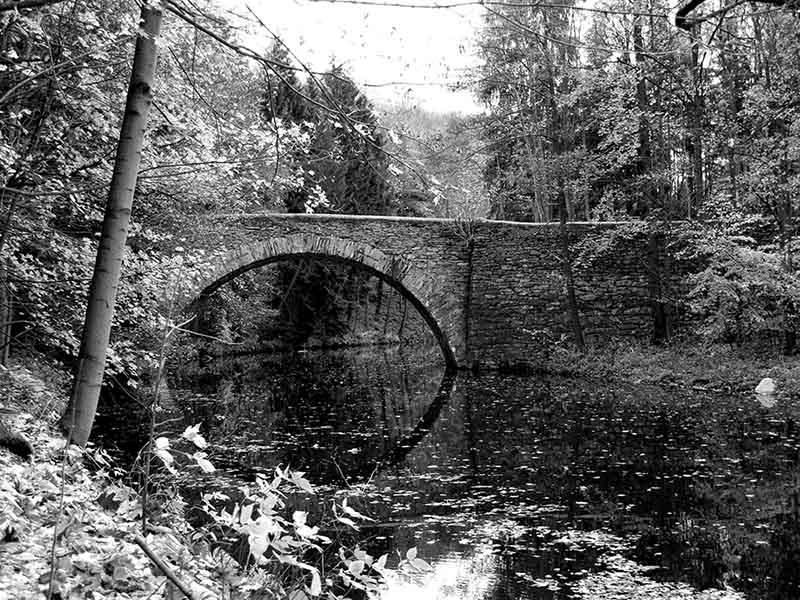 Steinbogenbrücke Wolkenstein (Erzgeb.) in SW