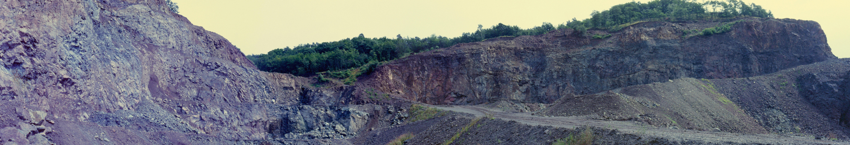 Steinbruch Juchem im Sommer 1988 - Panoramabild