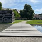 Steinbrücke an der Kunsthalle in Bielefeld