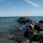 Steinbuhne ins Meer auf Fehmarn