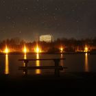 Steindammpark bei Nacht