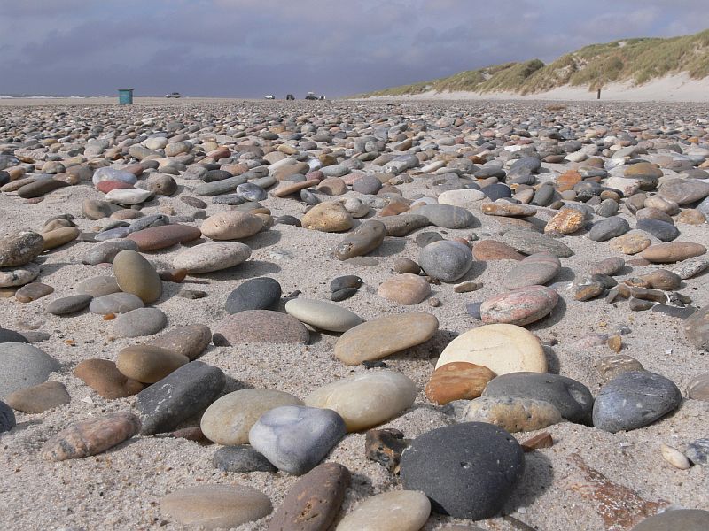 Steine am Børsmosestrand