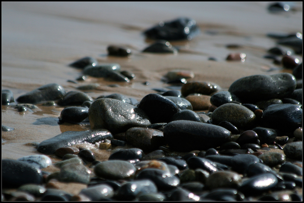 Steine am Meer