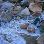 Steine am Strand im Winter...