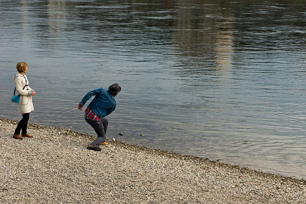 Steine hüpfen lassen