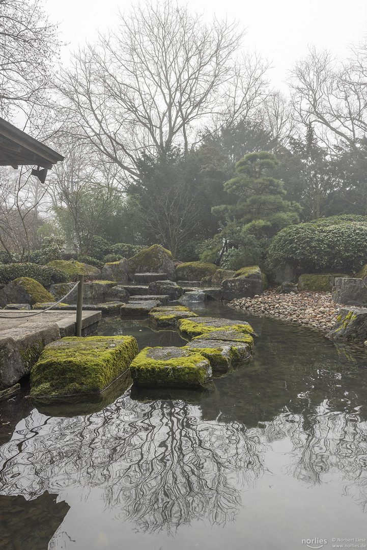 Steine im Japangarten