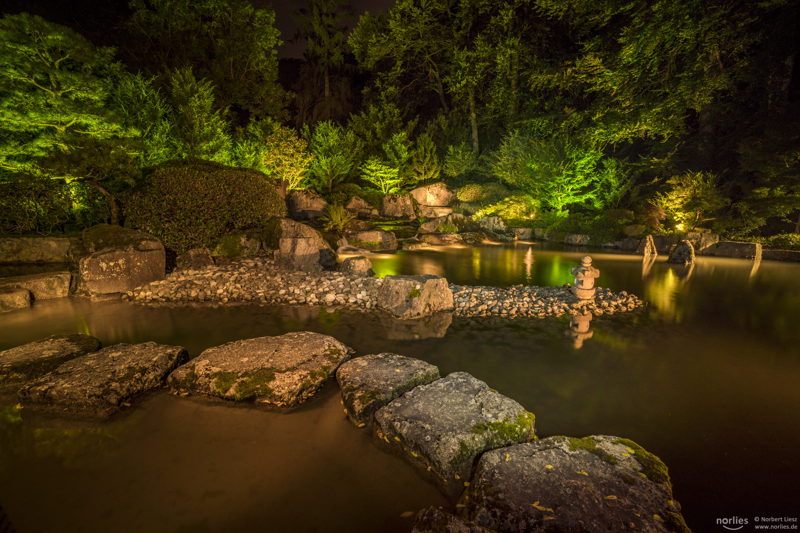 Steine im Japangarten