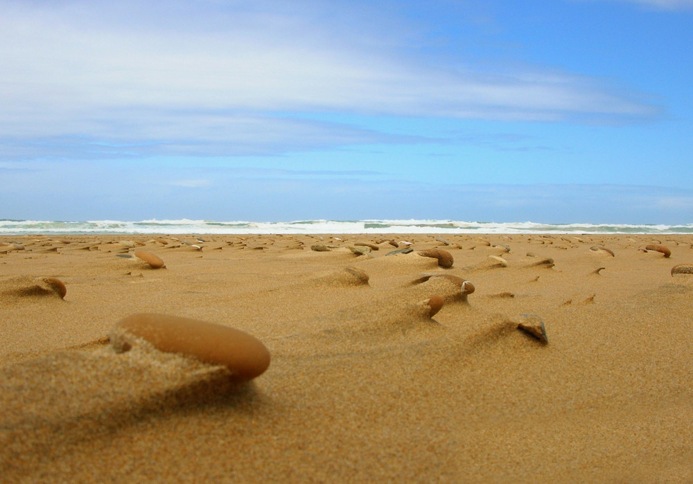 Steine im Sand