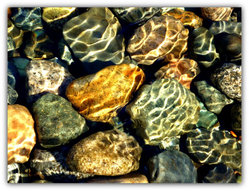 Steine im See