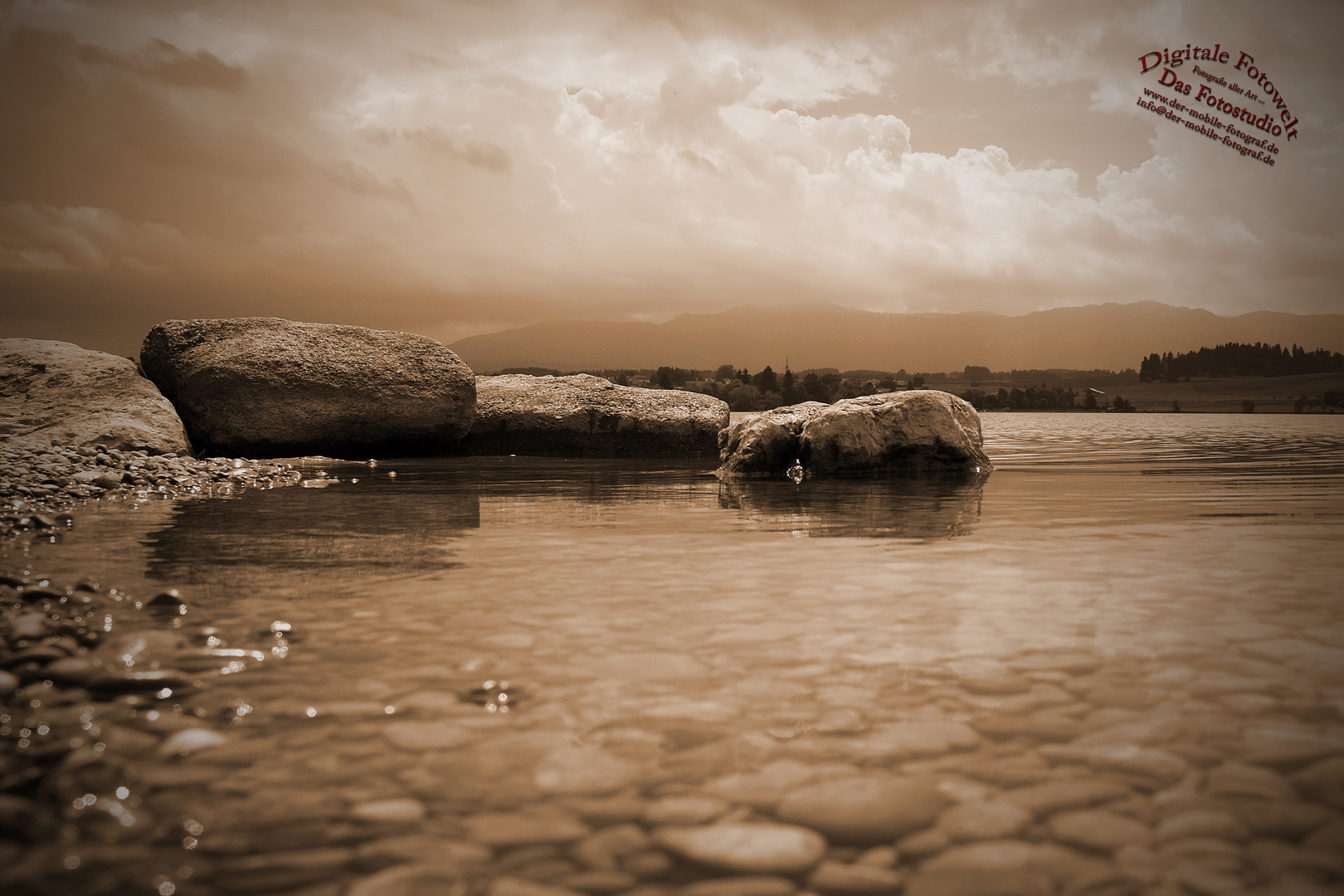 Steine im Wasser