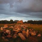 Steine in der Abenddämmerung