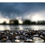 steine, muscheln, wasser, land, ...