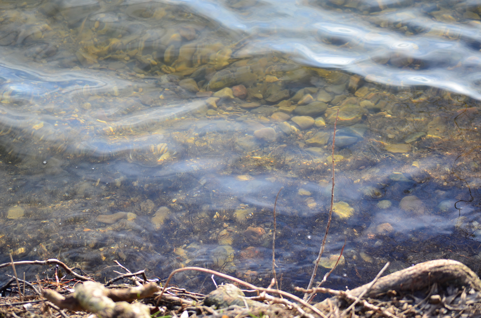 Steine unter Wasser