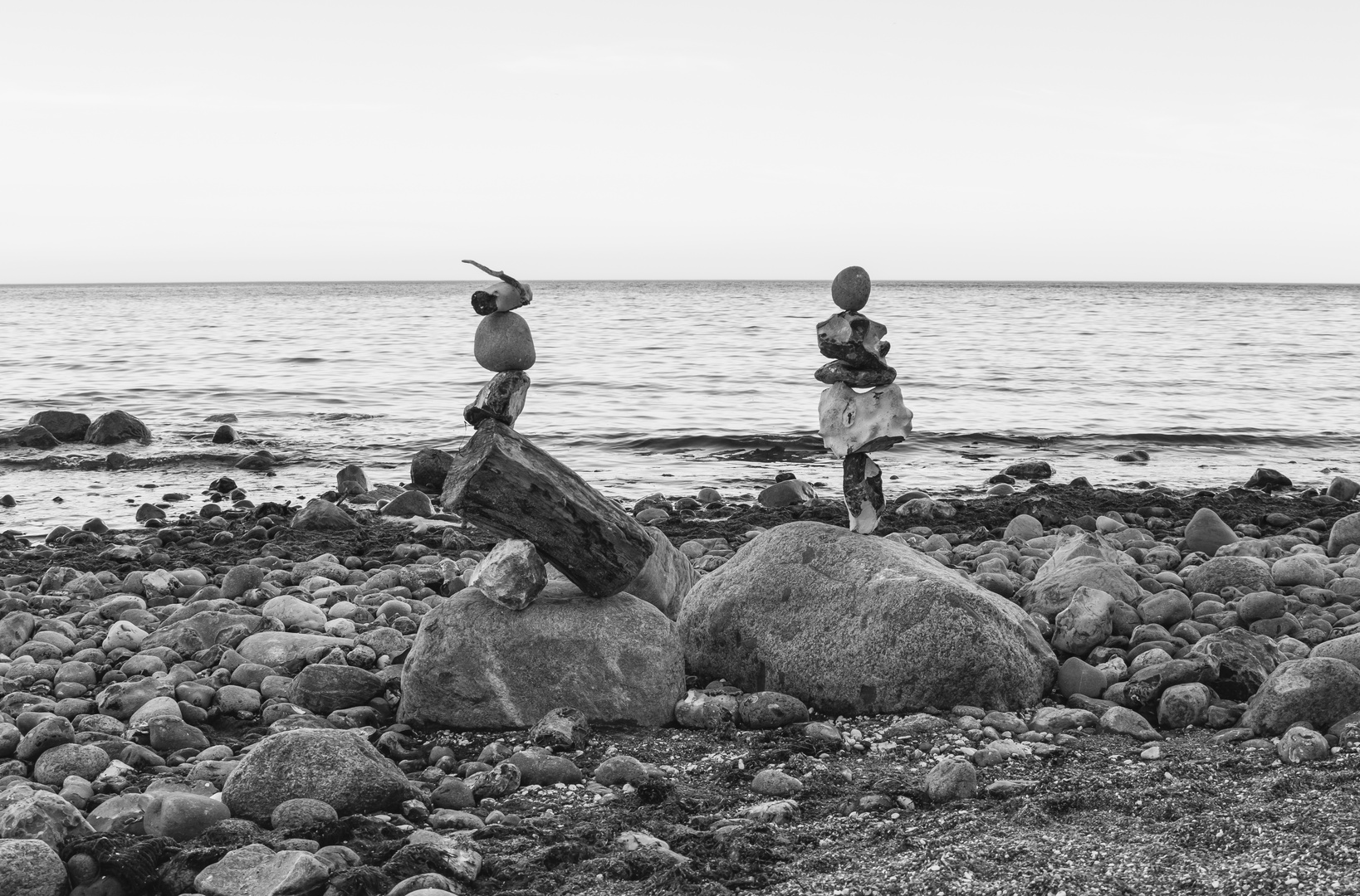 Steinernde Kunst auf Insel Møn