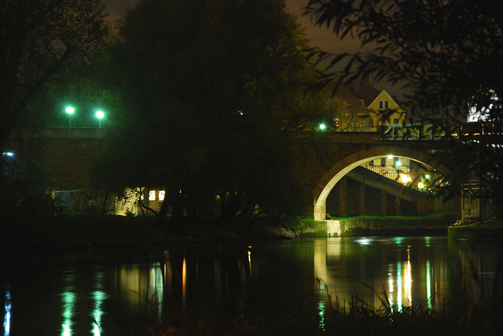Steinerne Brücke bei Nacht