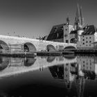 steinerne brücke / donaukai / salzstadel/ dom