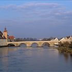 Steinerne Brücke im März - Regensburg