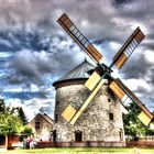 Steinerne Holländer Turmwindmühle in Immenrode / Nordthüringen