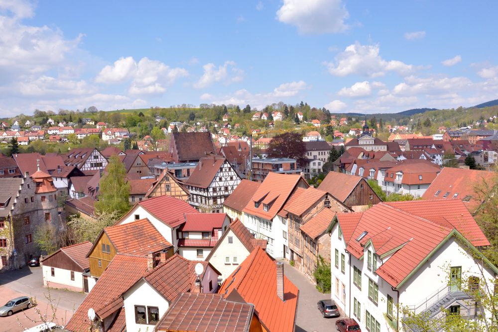 Steinerne Kemenaten und Fachwerk in Schmalkalden