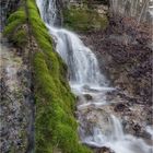 Steinerne Rinne mit Wasserfall