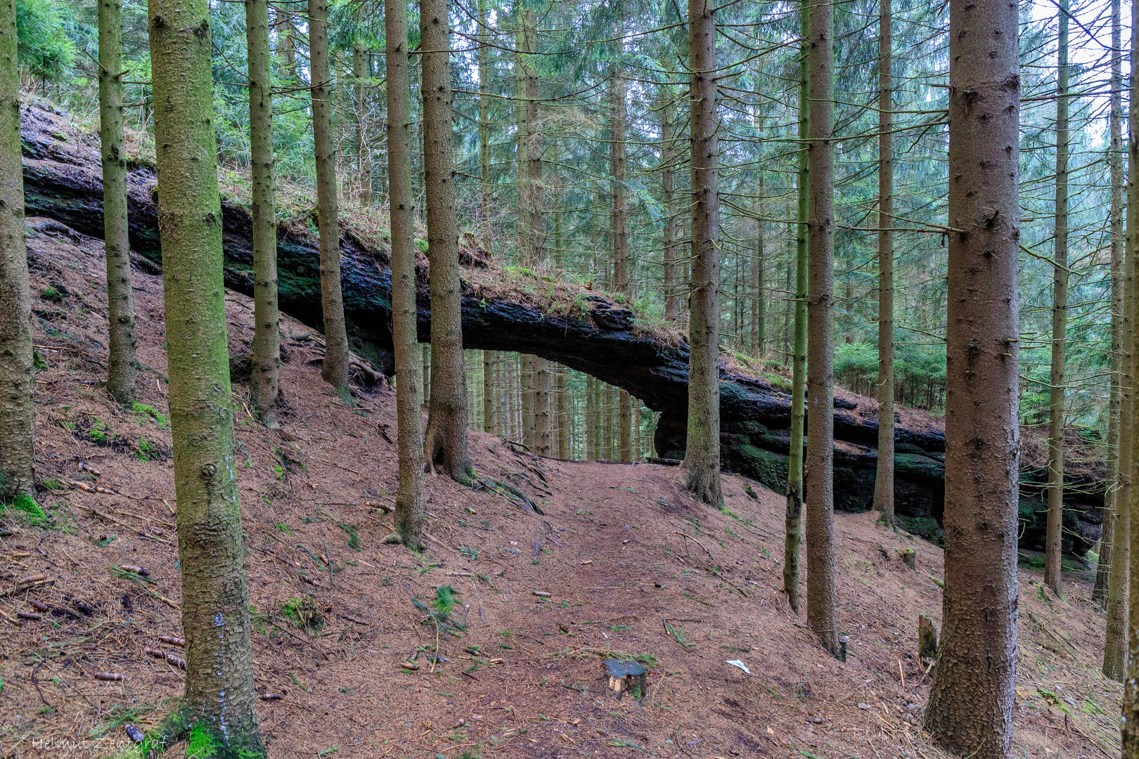 "Steinernes Tor" auf einem Wanderweg bei Tambach-Dietharz