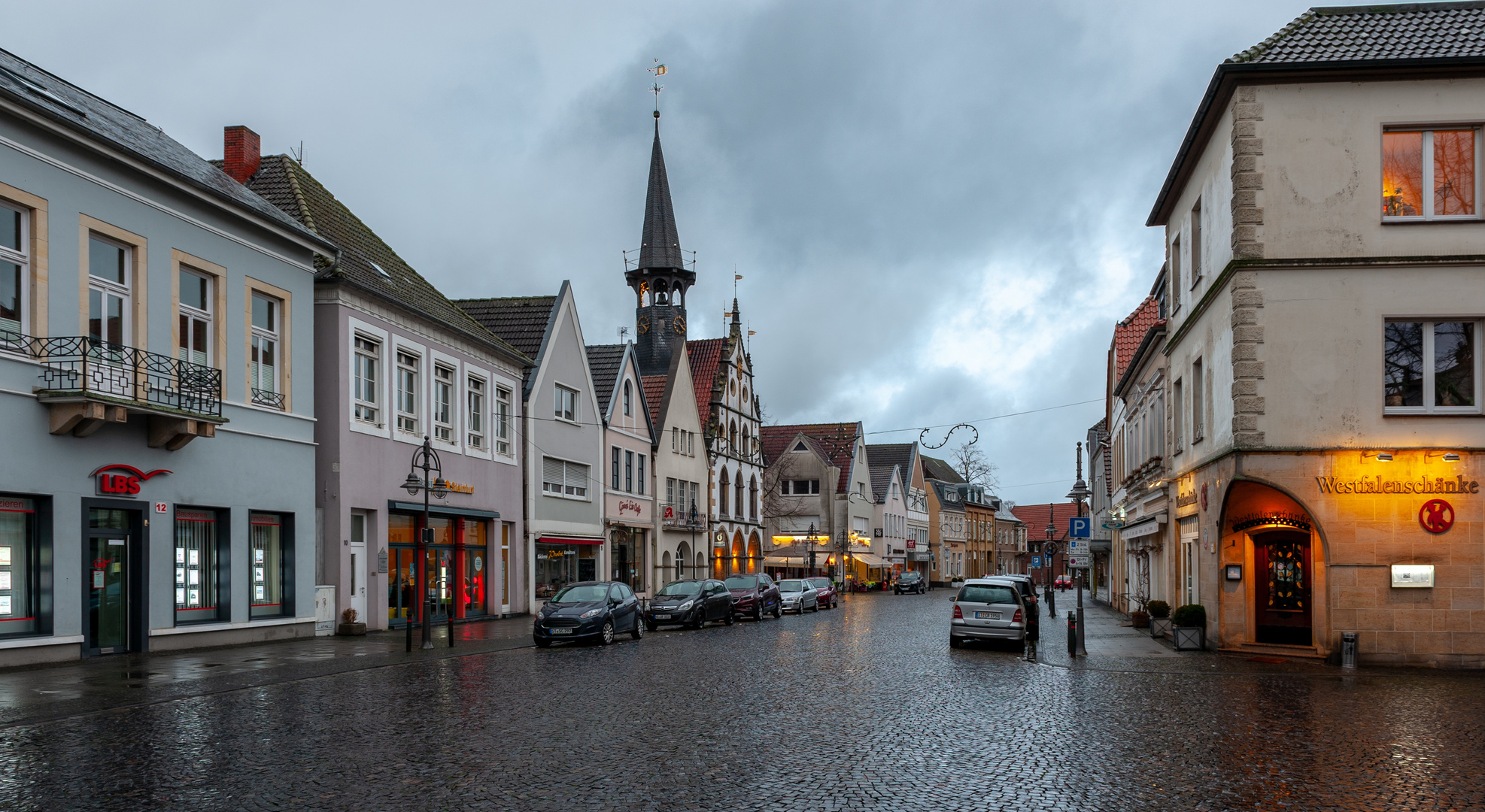 Steinfurt  - an einem regnerischen Tag