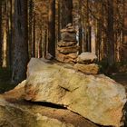 Steinhaufen am Wegesrand