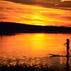 Steinhuder Meer bei Sonnenuntergang