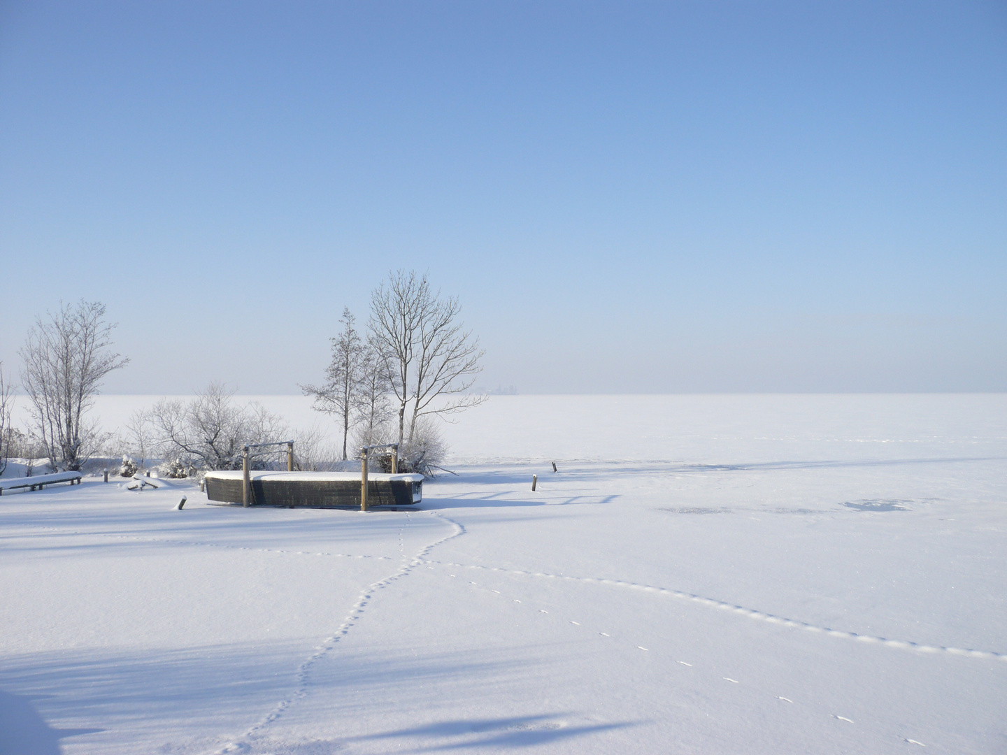 Steinhuder Meer im Schnee