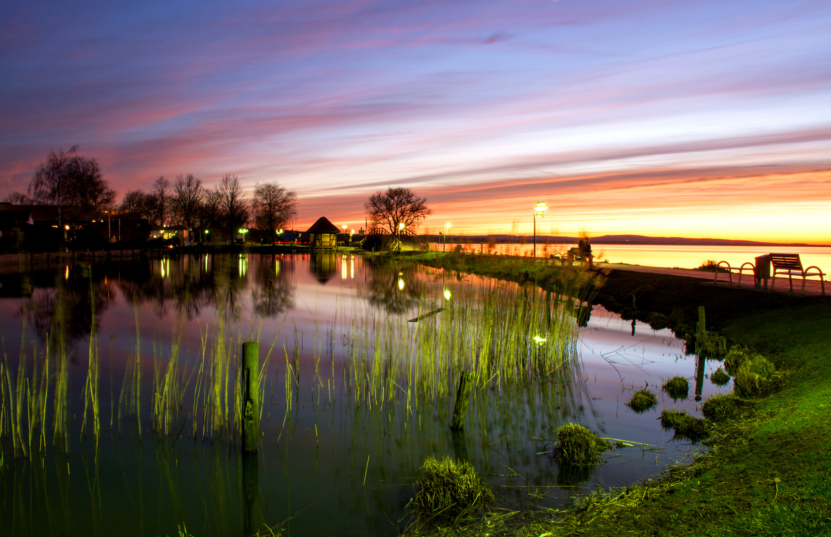 Steinhuder Meer...ein farbenprächtiger Sonnenuntergang**