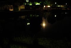 Steinhuder Strandpromenade im Mondschein