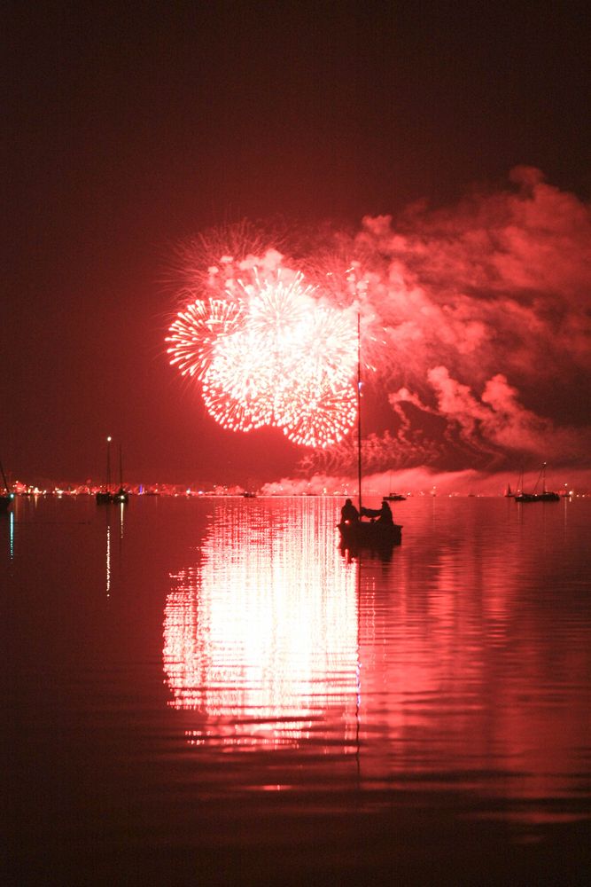 Steinhudermeer in Flammen