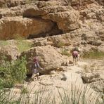 Steiniger Weg durchs Wadi