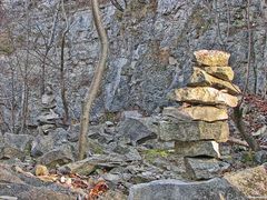 Steinkunst im Steinbruch