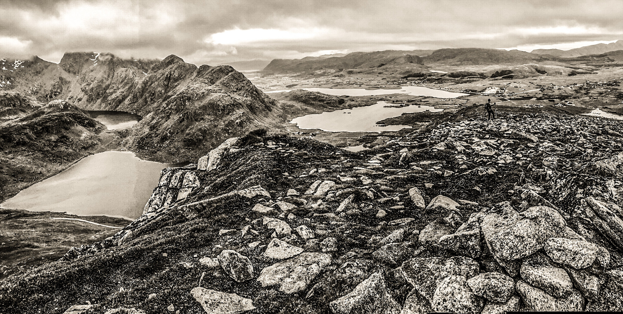 Steinlandschaft Lofoten