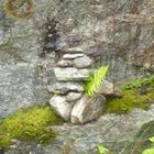 Steinmänchen in der Freie Naturlandschaft in Norwegen 