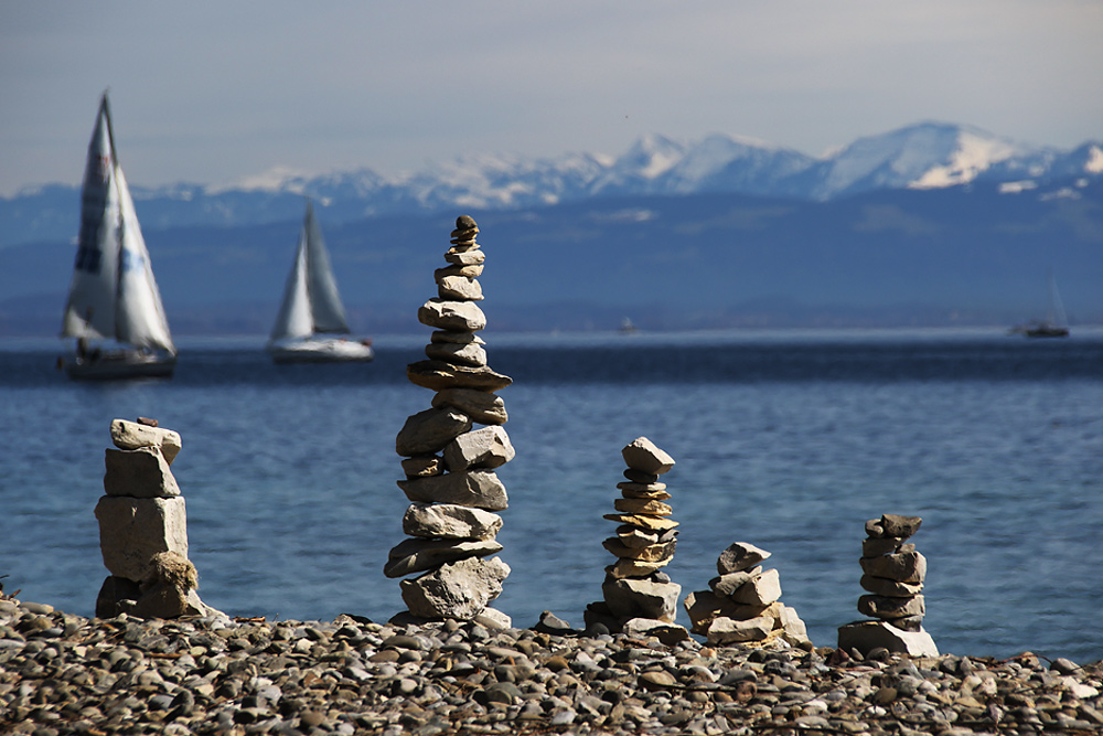 Steinmännchen am Bodensee