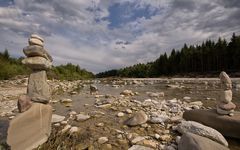 Steinmännchen an der Isar