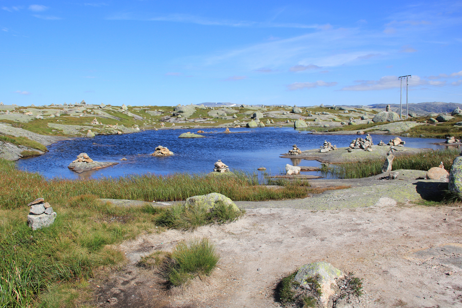 Steinmännchen auf dem Weg zum Kjerag