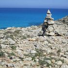 Steinmännchen bei dem Strand von Mesquida