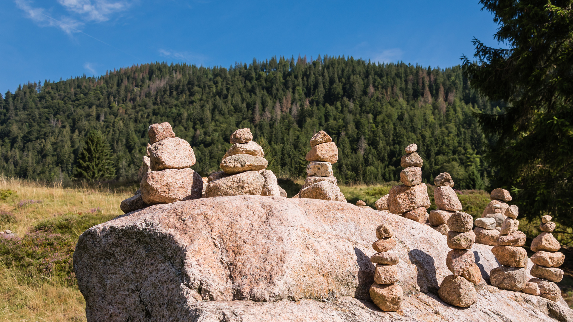 Steinmännchen bei der Aussicht