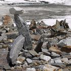 Steinmännchen der anderen Art am Eissee