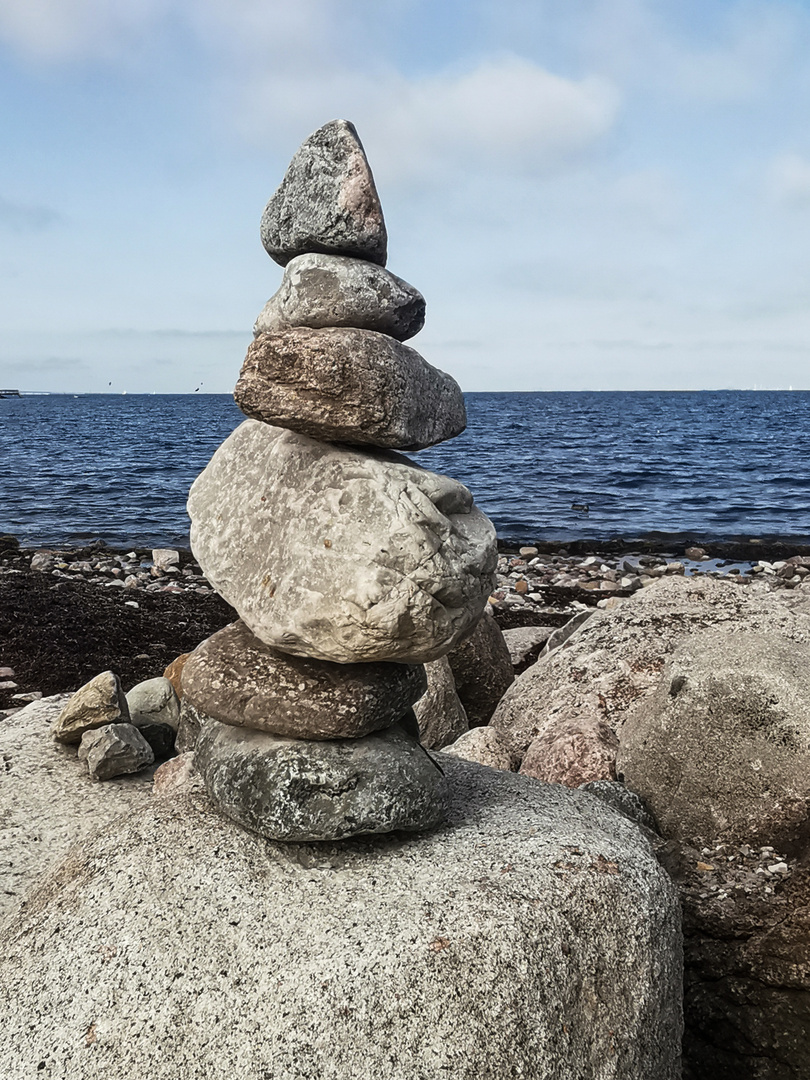 Steinmännchen in der Bucht von Malmö