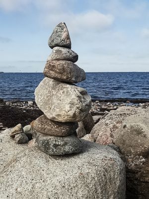 Steinmännchen in der Bucht von Malmö