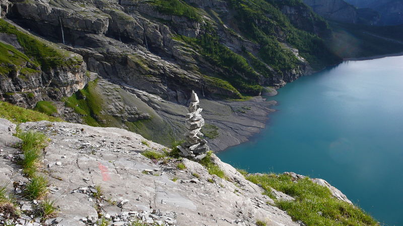 Steinmandli am Oeschinensee