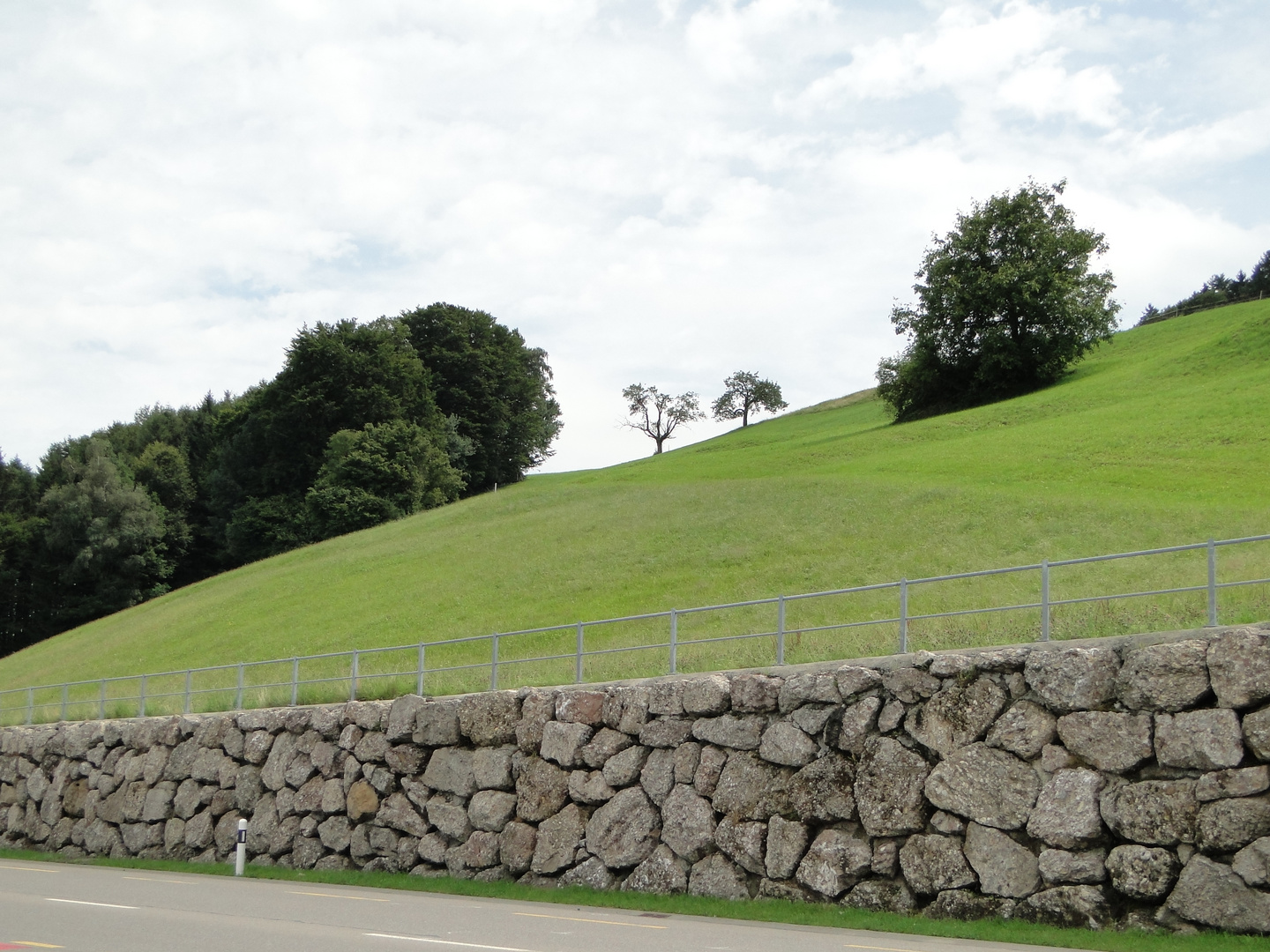 Steinmauer am Zuerichsee