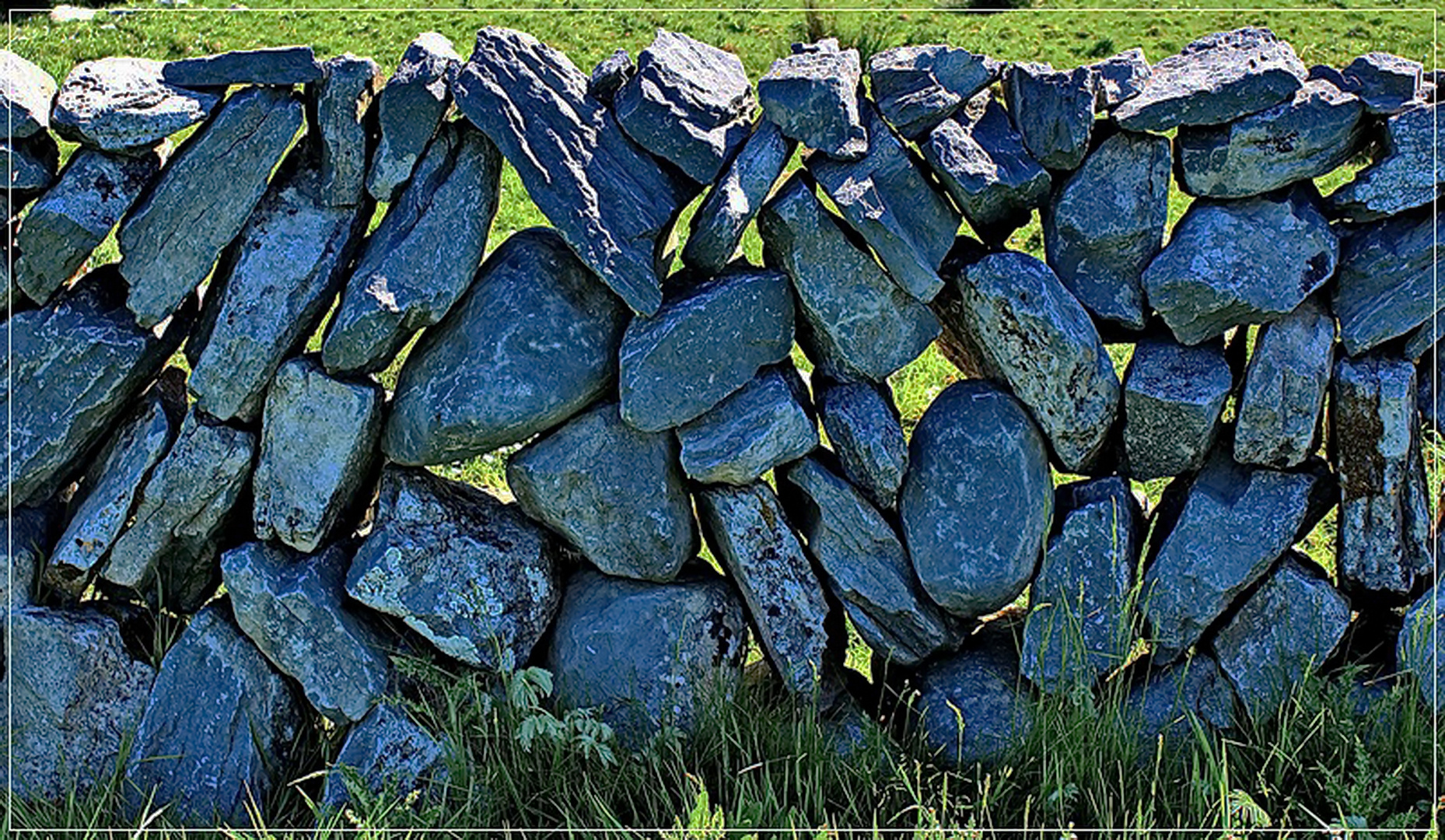 Steinmauer im Burren